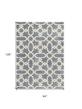 7' X 10' Microfiber Slate Blue Area Rug - Homeroots - Flyclothing LLC