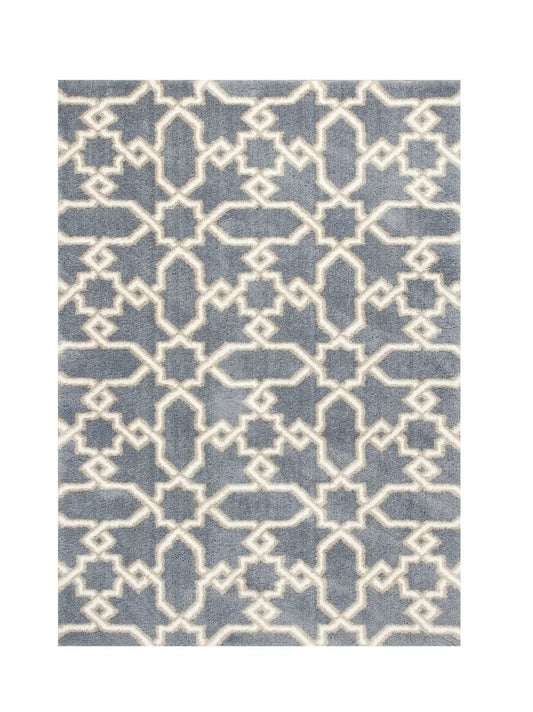 7' X 10' Microfiber Slate Blue Area Rug - Homeroots - Flyclothing LLC