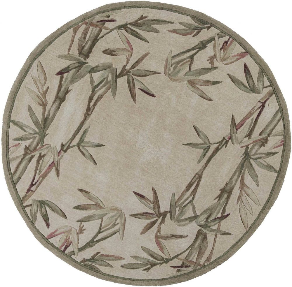 7' Round Wool Ivory Area Rug - Homeroots - Flyclothing LLC