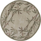 7' Round Wool Ivory Area Rug - Homeroots - Flyclothing LLC