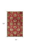 8' X 10' 6 Wool Red Area Rug - Homeroots - Flyclothing LLC