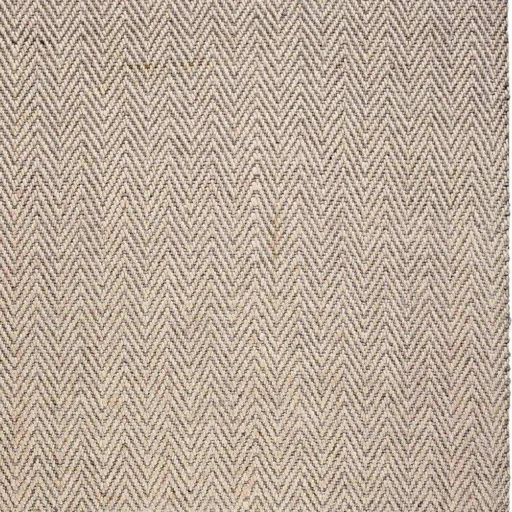 9' X 12' Oatmeal Beige Hand Woven Herringbone With Braided Fringe Indoor Area Rug - Homeroots - Flyclothing LLC
