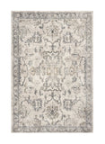 9' X 13' Ivory Machine Woven Distressed Floral Traditional Indoor Area Rug - Homeroots - Flyclothing LLC