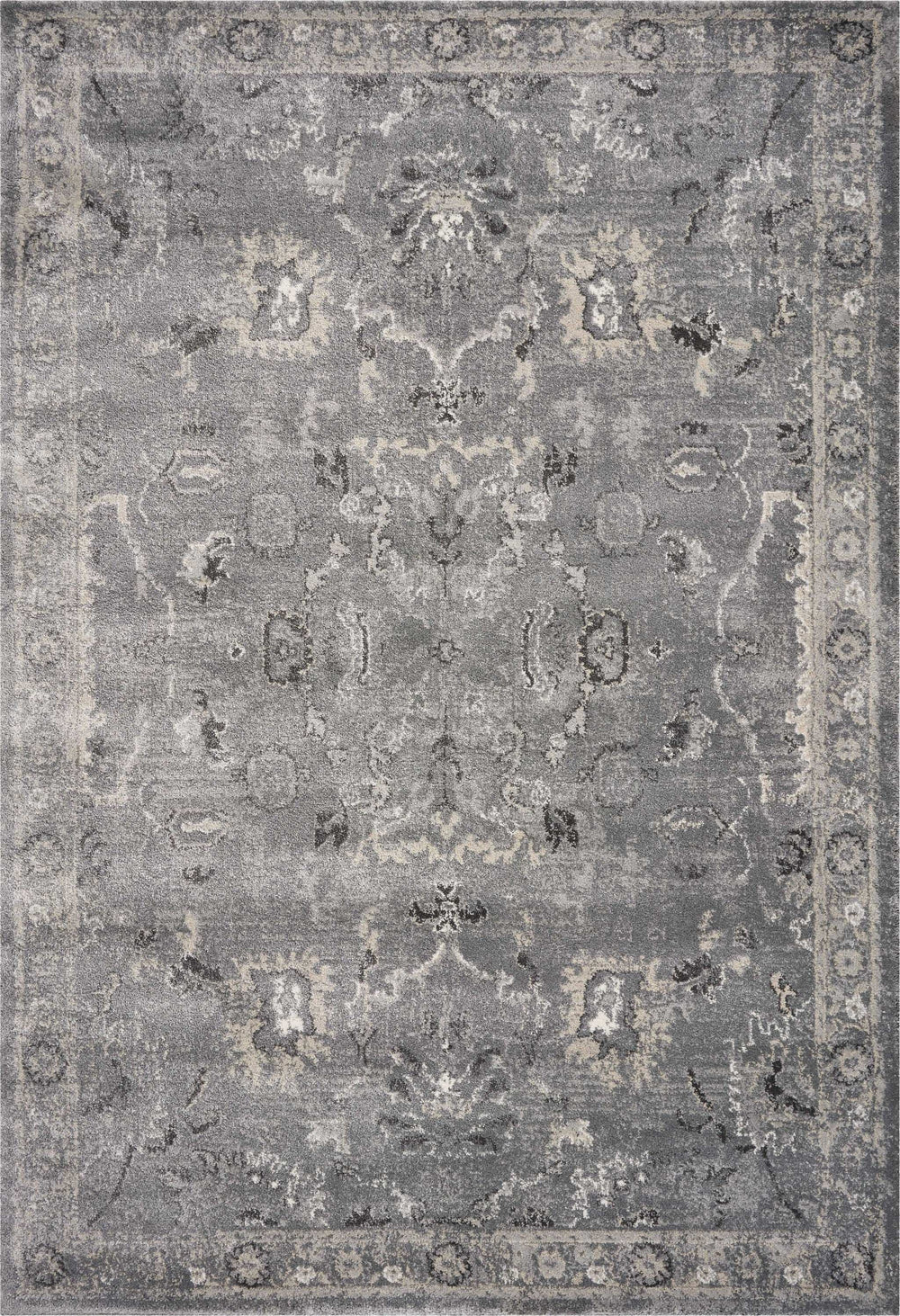 8' X 13' Gray Area Rug - Homeroots - Flyclothing LLC