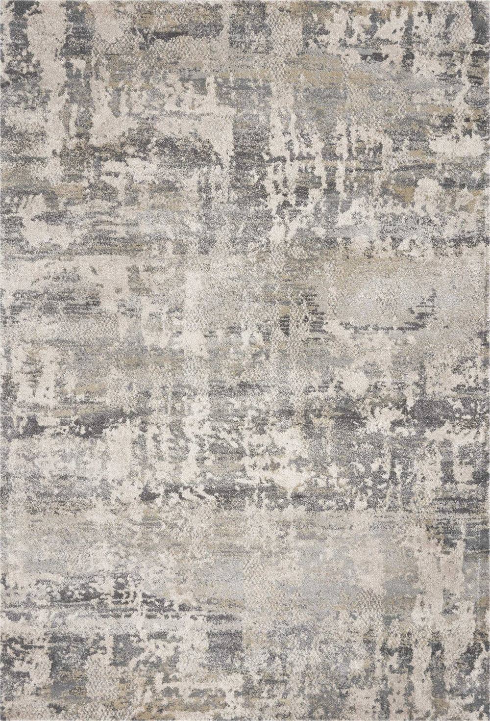 8' X 13' Shade Of Gray Abstract Area Rug - Homeroots - Flyclothing LLC