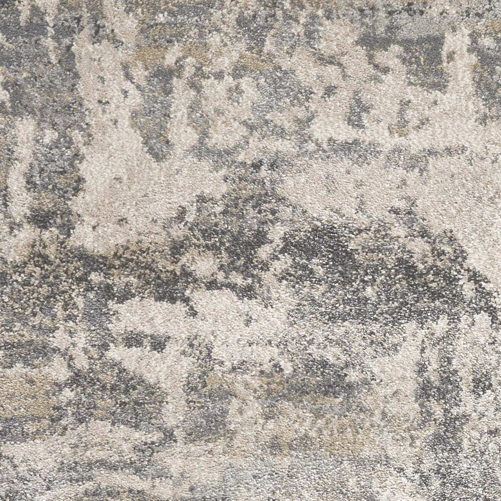 8' X 13' Shade Of Gray Abstract Area Rug - Homeroots - Flyclothing LLC