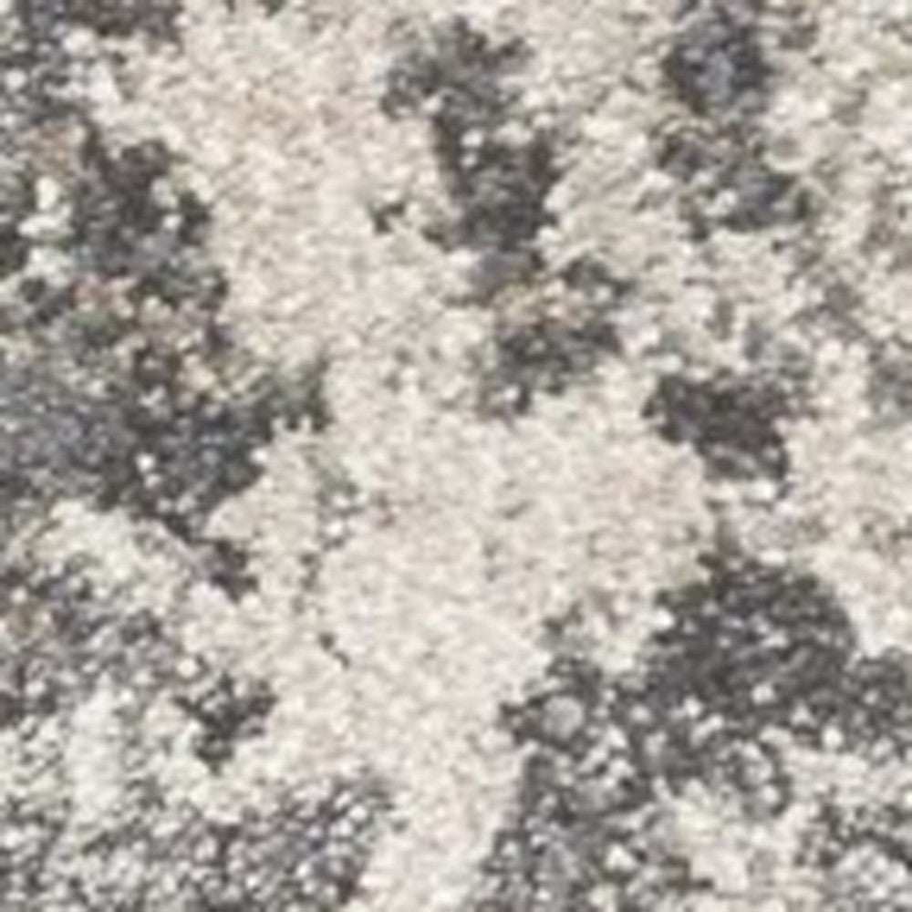8' X 13' Shade Of Gray Abstract Area Rug - Homeroots - Flyclothing LLC