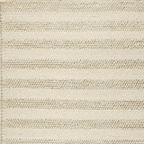 8' X 10' White Ivory Hand Woven Knobby Cornish Stripe Indoor Area Rug - Homeroots - Flyclothing LLC