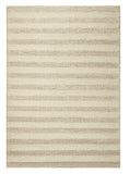 8' X 10' White Ivory Hand Woven Knobby Cornish Stripe Indoor Area Rug - Homeroots - Flyclothing LLC