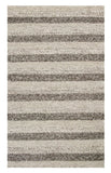 8' X 10' Grey White Hand Woven Knobby Stripes Indoor Area Rug - Homeroots - Flyclothing LLC