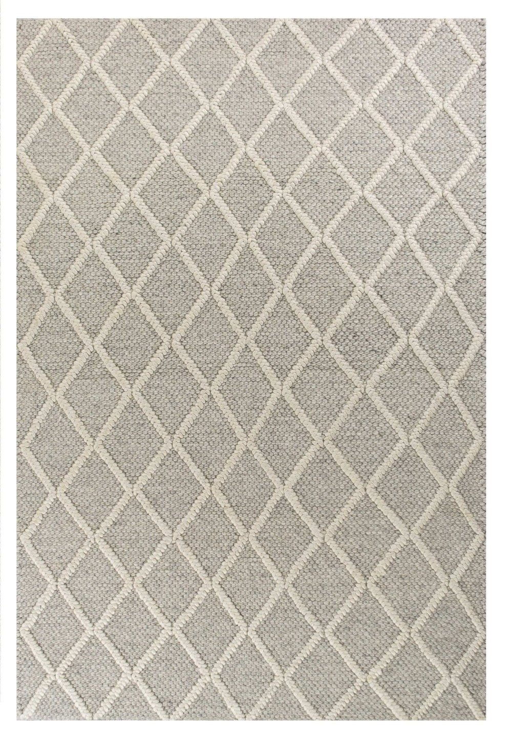 7' X 9' Wool Grey Area Rug - Homeroots - Flyclothing LLC