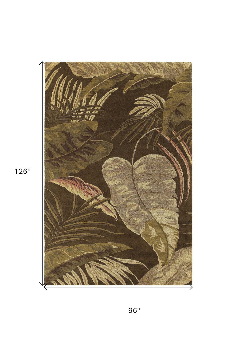 8' X 10' 6 Wool Mocha Area Rug - Homeroots - Flyclothing LLC