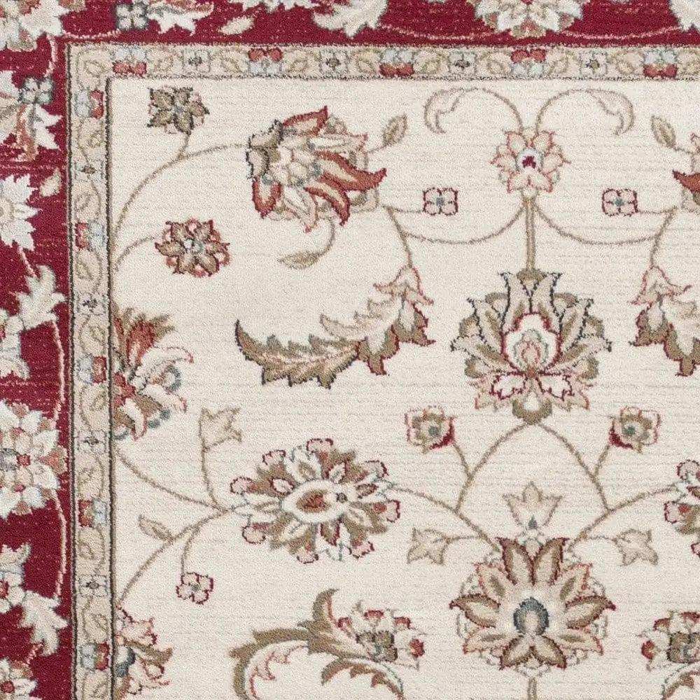 9' X 12' Polypropylene Ivory Or Red Area Rug - Homeroots - Flyclothing LLC