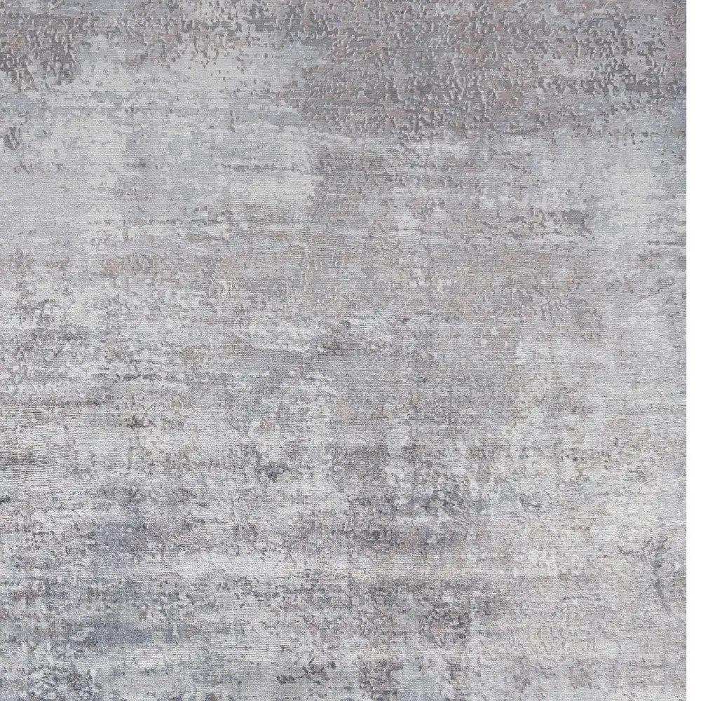 8' X 10' Slate Grey Hand Loomed Abstract Brushstroke Indoor Area Rug - Homeroots - Flyclothing LLC