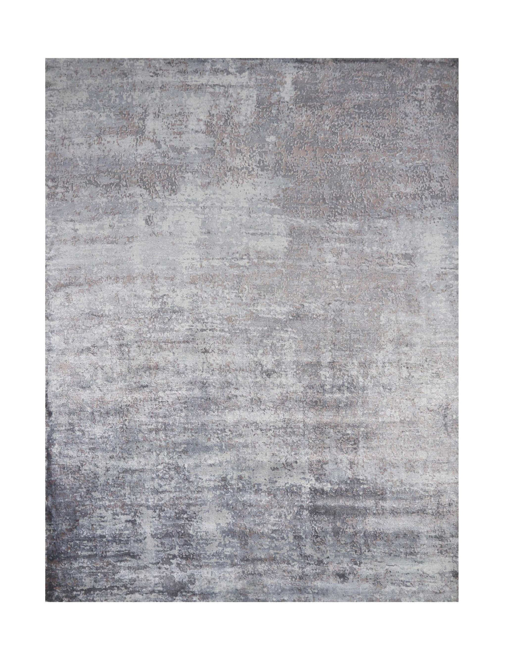 8' X 10' Slate Grey Hand Loomed Abstract Brushstroke Indoor Area Rug - Homeroots - Flyclothing LLC