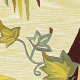 8' X 11' Wool Beige With Greenery Area Rug - Homeroots - Flyclothing LLC