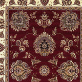 10' X 13' Red Ivory Machine Woven Floral Traditional Indoor Area Rug - Homeroots - Flyclothing LLC