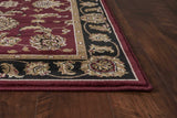 9' X 13' Red and Black Area Rug - Homeroots - Flyclothing LLC
