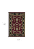9' X 13' Red and Black Area Rug - Homeroots - Flyclothing LLC