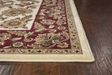 9' X 13' Polypropylene Ivory Or Red Area Rug - Homeroots - Flyclothing LLC