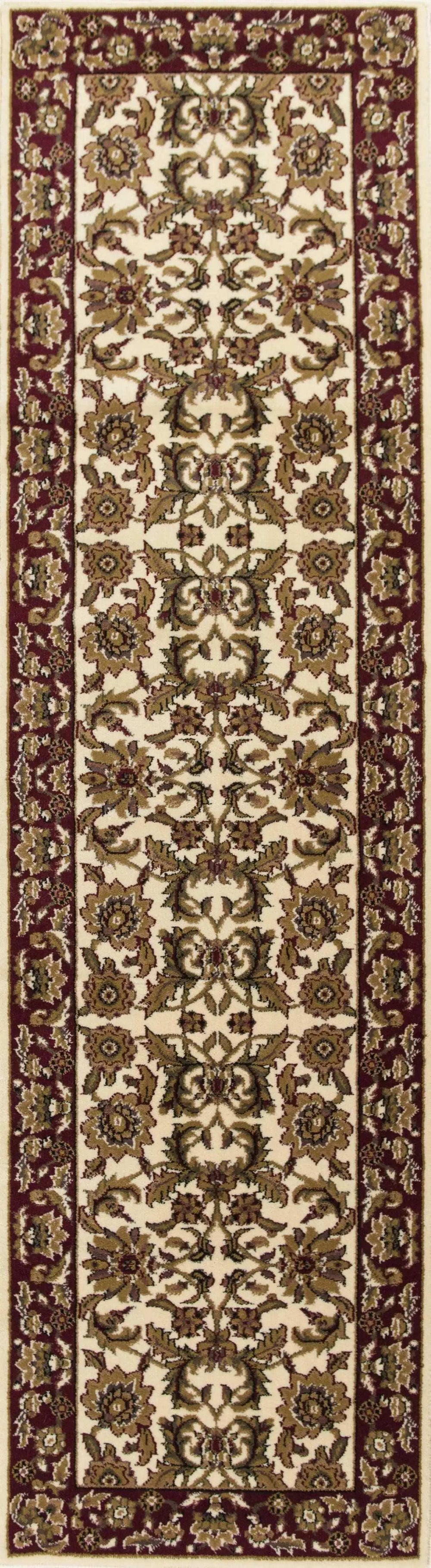 9' X 13' Polypropylene Ivory Or Red Area Rug - Homeroots - Flyclothing LLC