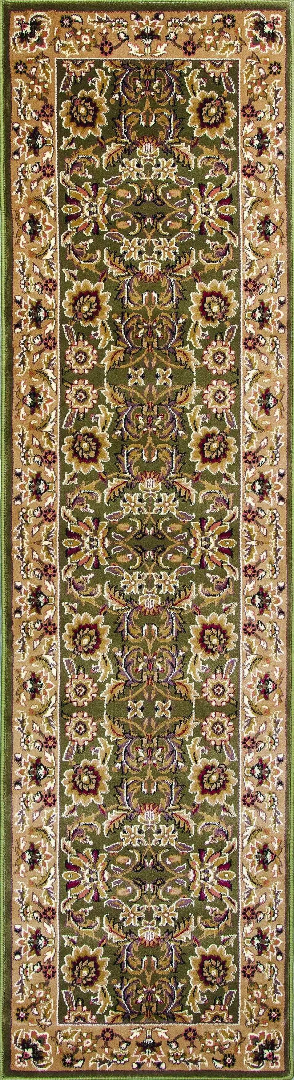 10' X 13' Green Taupe Machine Woven Floral Traditional Indoor Area Rug - Homeroots - Flyclothing LLC