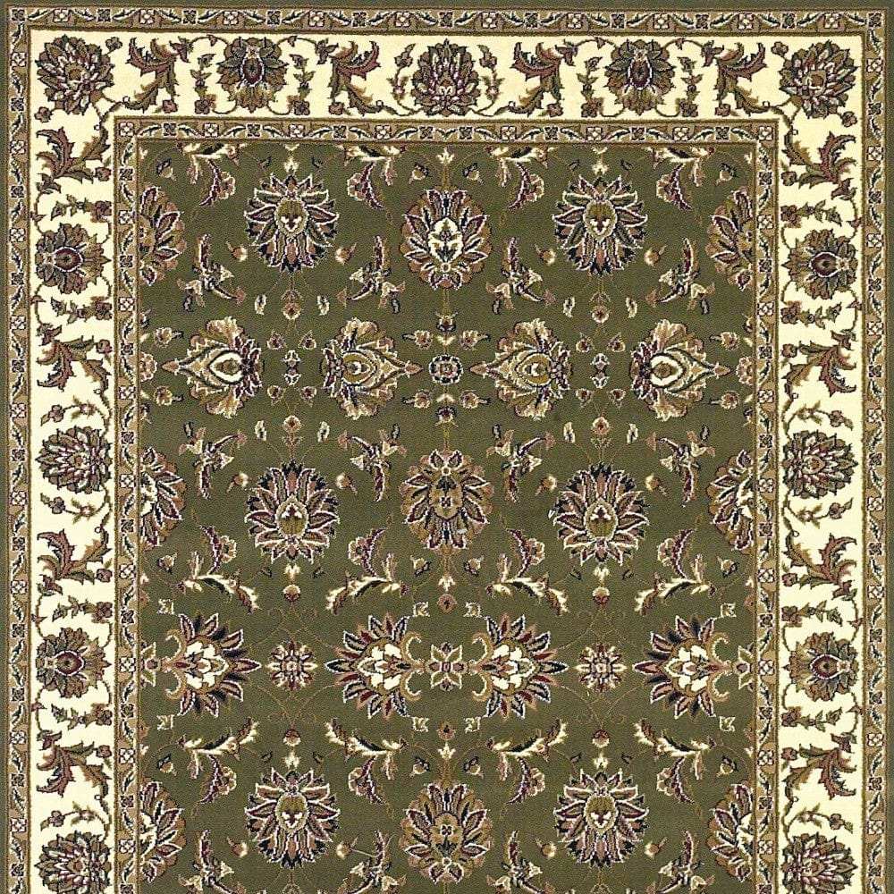 9' X 13' Polypropylene Green Or Ivory Area Rug - Homeroots - Flyclothing LLC