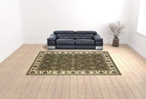 9' X 13' Polypropylene Green Or Ivory Area Rug - Homeroots - Flyclothing LLC