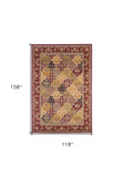 10' X 13' Red Machine Woven Traditional Quatrefoil Indoor Area Rug - Homeroots - Flyclothing LLC