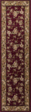 10' X 13' Red Beige Machine Woven Floral Traditional Indoor Area Rug - Homeroots - Flyclothing LLC