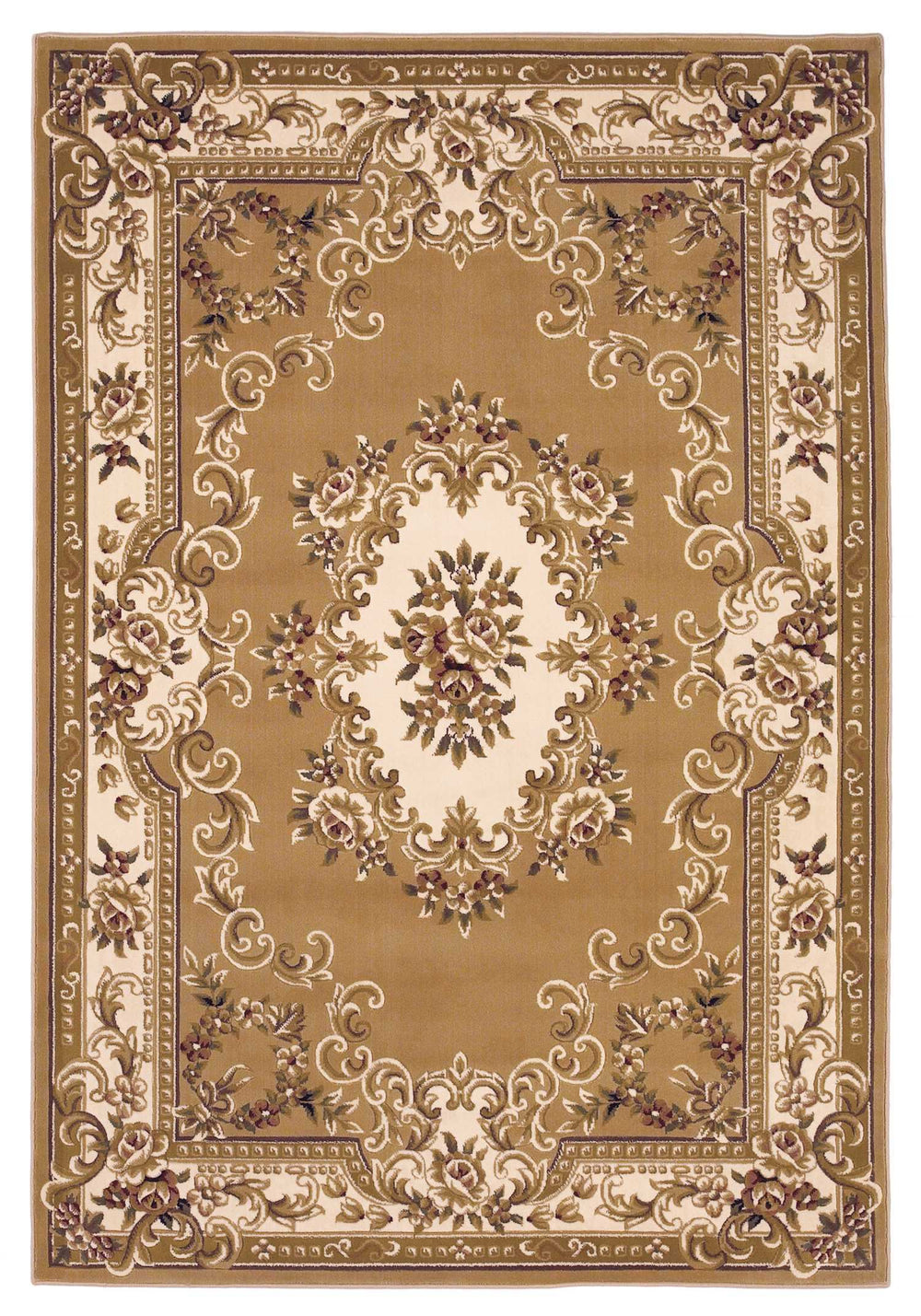 9' X 13' Beige and Ivory Area Rug - Homeroots - Flyclothing LLC