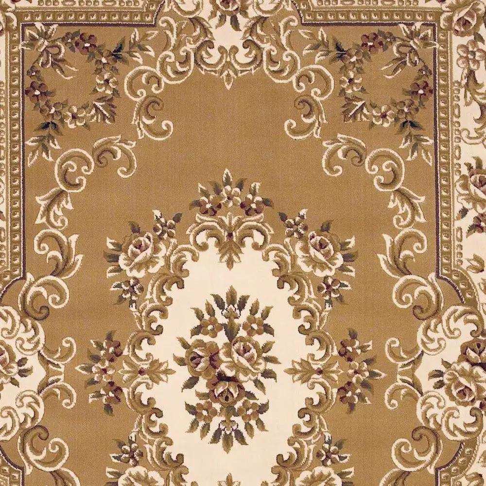 9' X 13' Beige and Ivory Area Rug - Homeroots - Flyclothing LLC