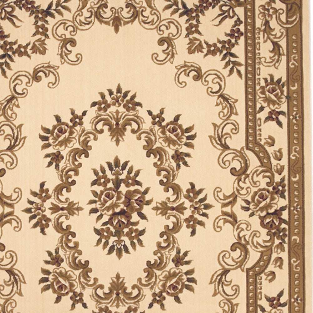 9' X 13' Polypropylene Ivory Area Rug - Homeroots - Flyclothing LLC