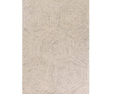9' X 12' Sand Beige Wool Geometric Hand Tufted Area Rug - Homeroots - Flyclothing LLC
