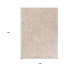 9' X 12' Sand Beige Wool Geometric Hand Tufted Area Rug - Homeroots - Flyclothing LLC