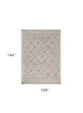 9' X 12' Sand Beige Hand Tufted Diamond Pattern Indoor Area Rug - Homeroots - Flyclothing LLC