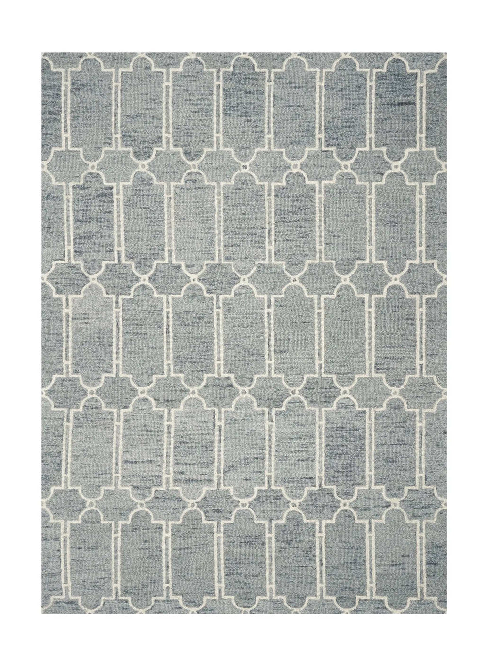 9' X 12' Wool Blue Area Rug - Homeroots - Flyclothing LLC