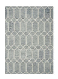 9' X 12' Wool Blue Area Rug - Homeroots - Flyclothing LLC