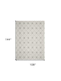 9' X 12' Ivory Wool Hand Tufted Area Rug - Homeroots - Flyclothing LLC