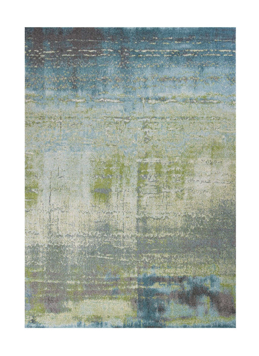 9' X 13' Polypropylene Blue Or Green Area Rug - Homeroots - Flyclothing LLC