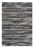 10' X 13' Grey Machine Woven Abstract Brushstroke Indoor Area Rug - Homeroots - Flyclothing LLC