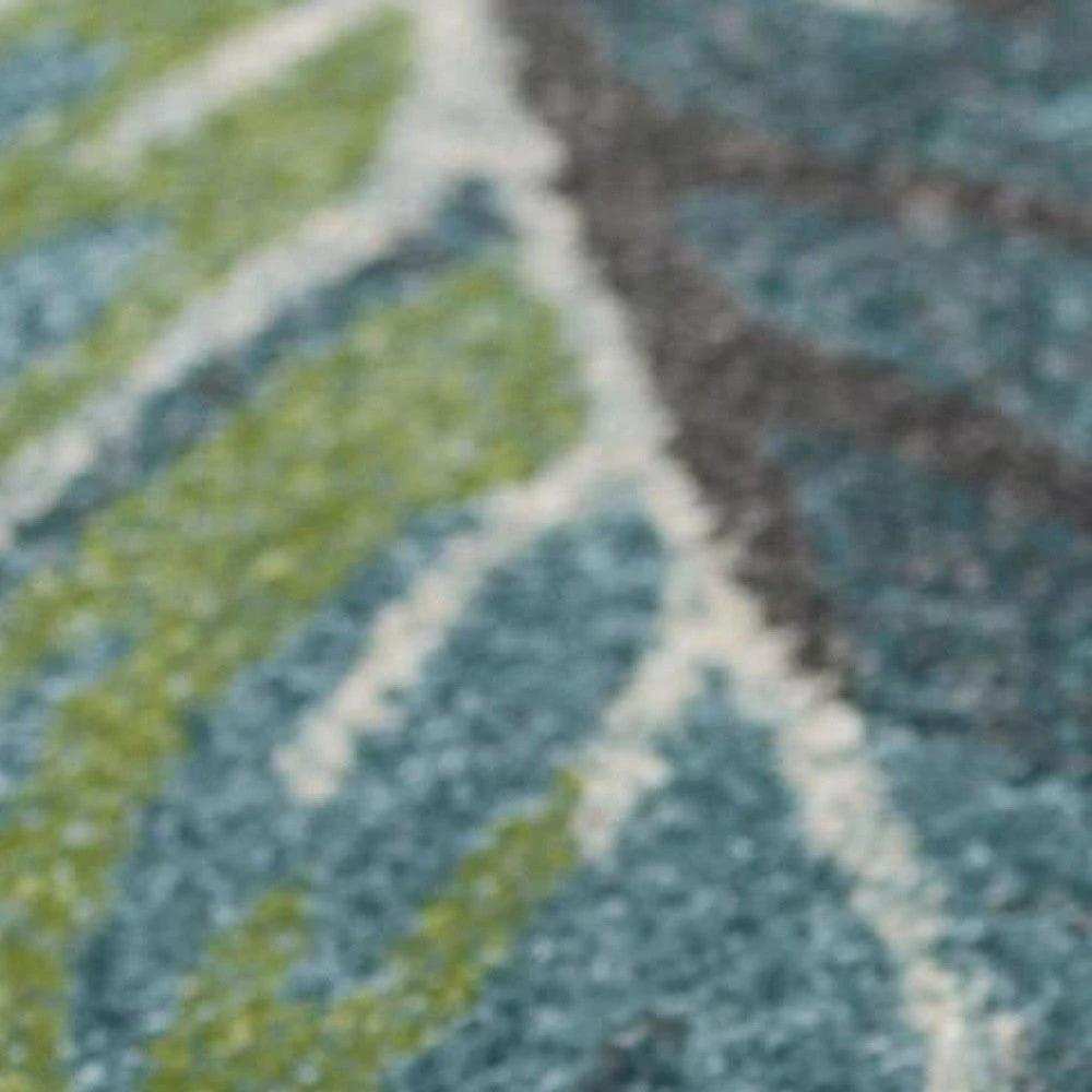 9' X 13' Polypropylene Teal Or Green Area Rug - Homeroots - Flyclothing LLC