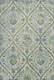9' X 13' Polypropylene Ivory Or Teal Area Rug - Homeroots - Flyclothing LLC