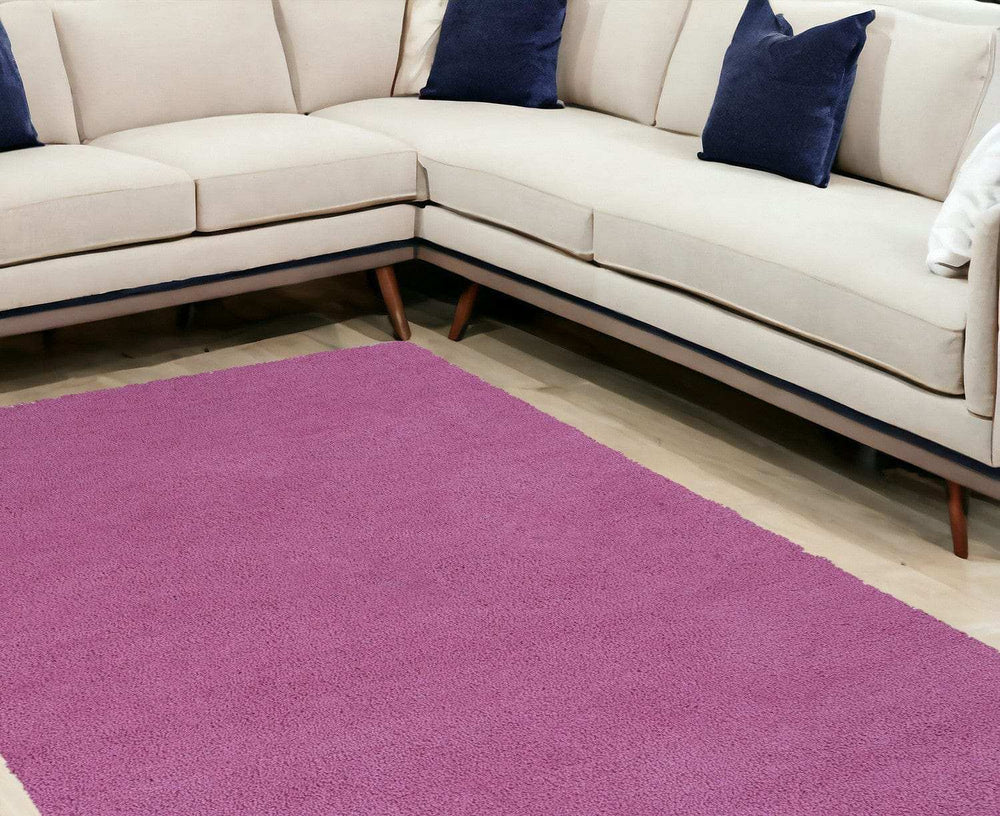 9' X 13' Polyester Hot Pink Area Rug - Homeroots - Flyclothing LLC