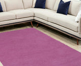 9' X 13' Polyester Hot Pink Area Rug - Homeroots - Flyclothing LLC