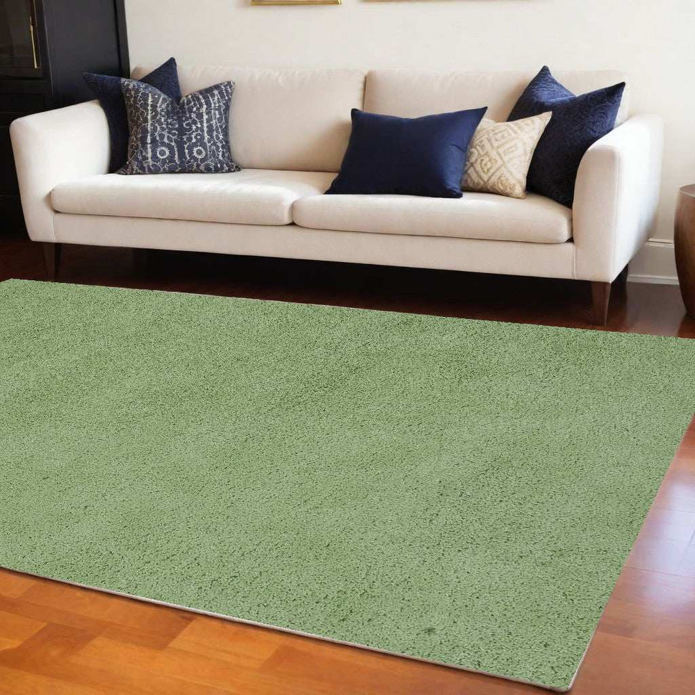 9' X 13' Green Hand Woven Area Rug - Homeroots - Flyclothing LLC