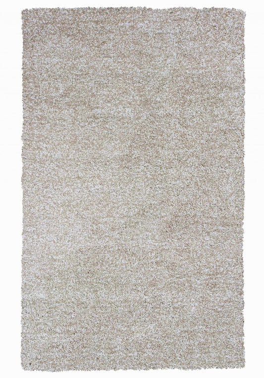 10' X 13' Ivory Heather Indoor Shag Rug - Homeroots - Flyclothing LLC