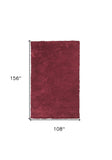 9' X 13' Polyester Red Area Rug - Homeroots - Flyclothing LLC