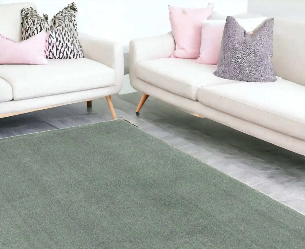 9' X 13' Slate Blue Indoor Shag Rug - Homeroots - Flyclothing LLC