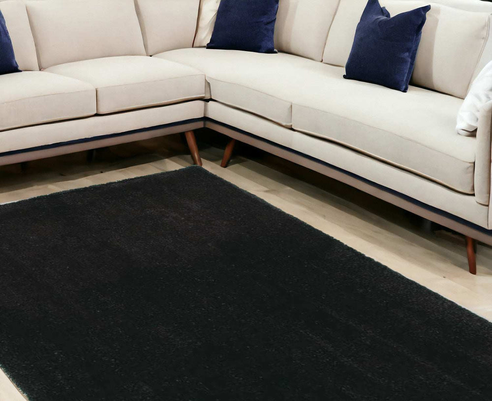 9' X 13' Polyester Espresso Area Rug - Homeroots - Flyclothing LLC